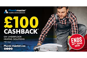£100 Cash Back on Underfloor Heating Solutions with Plumbmaster  