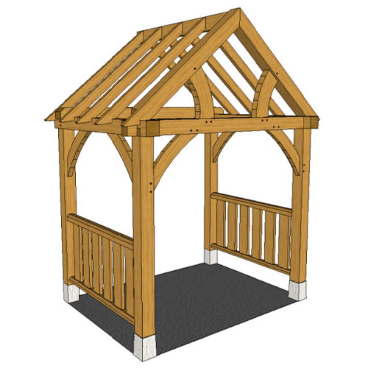 Porch Builder - Full Height With Balustrade